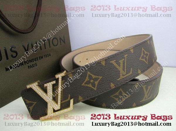 Louis Vuitton Monogram Canvas Belt LV2050 Gold