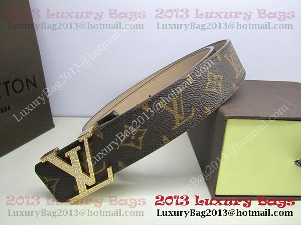 Louis Vuitton Monogram Canvas Belt LV2050 Gold