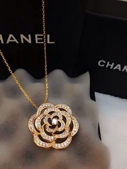 Chanel camellia necklace C002