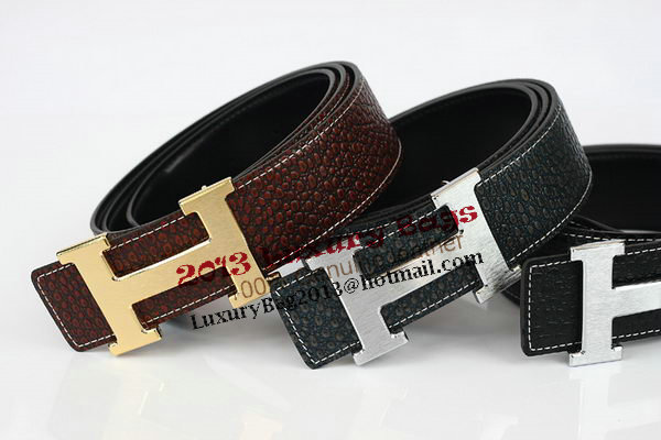 Hermes Belt Lizard Leather HB5326 Black