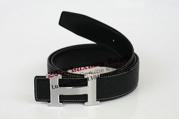 Hermes Belt Lizard Leather HB5326 Black