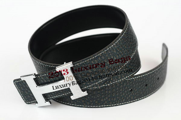 Hermes Belt Lizard Leather HB5326 Black