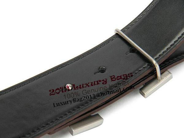 Hermes Belt Ostrich Leather HB5327 Black