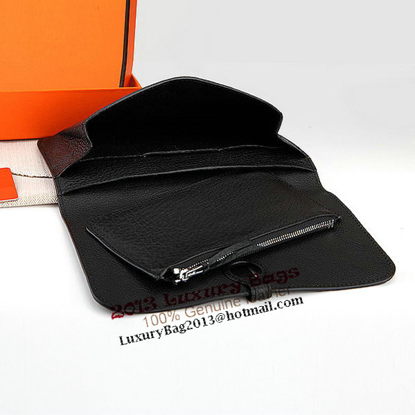 Hermes Dogon Combined Wallet A508 Black