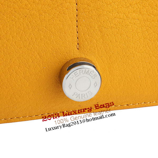 Hermes Dogon Combined Wallet A508 Yellow