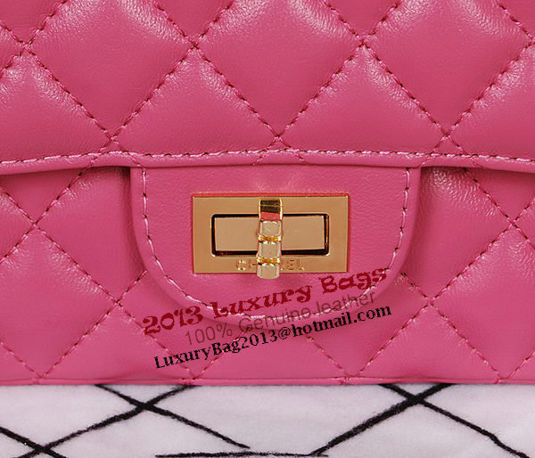 Chanel 2.55 Series Flap Bag A226 Rose Sheep Leather Gold