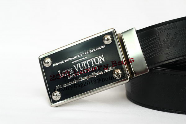 Louis Vuitton Black Leather Belt LV2054