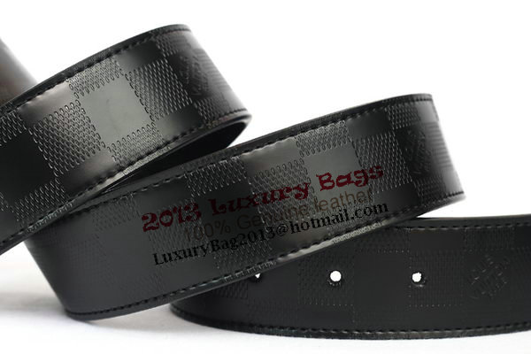 Louis Vuitton Black Leather Belt LV2057