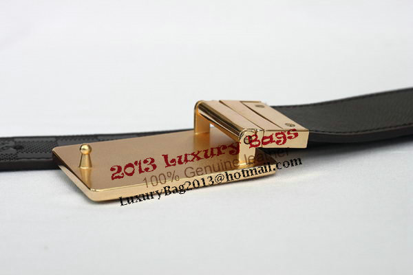 Louis Vuitton Brown Leather Belt LV2054