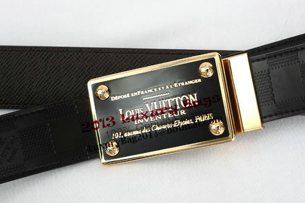 Louis Vuitton Brown Leather Belt LV2054