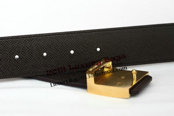Louis Vuitton Brown Leather Belt LV2057