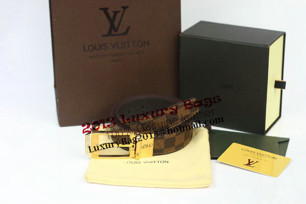 Louis Vuitton Damier Ebene Canvas Belt LV2063
