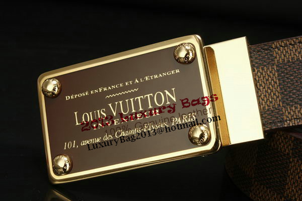 Louis Vuitton Damier Ebene Canvas Belt LV2066