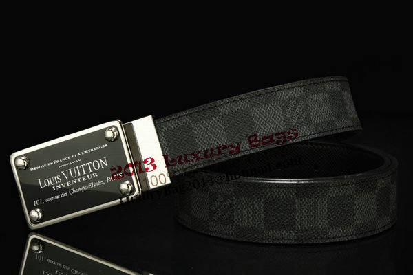Louis Vuitton Damier Graphite Canvas Belt LV2066