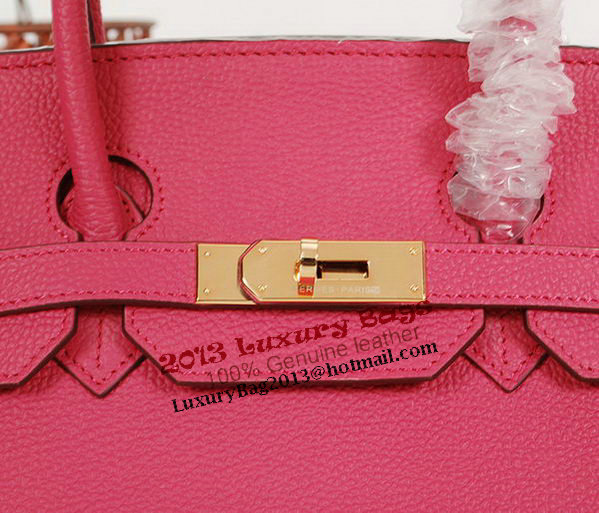 Hermes Birkin 35CM Tote Bag Rose Clemence Leather H35 Gold