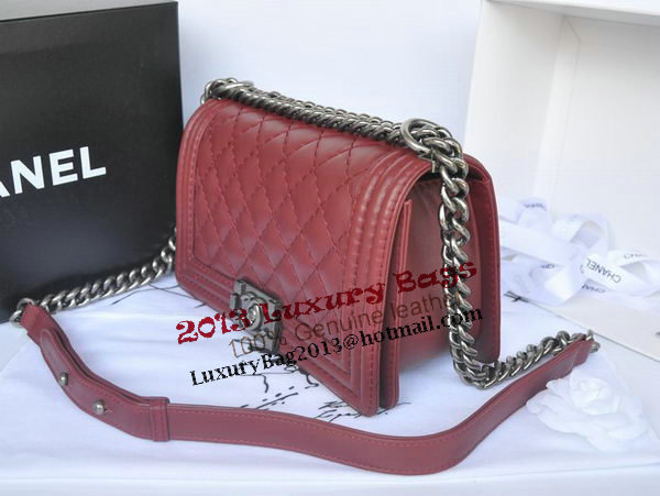 Chanel Boy Flap Shoulder Bag Original Calfskin Leather A67086 Burgundy