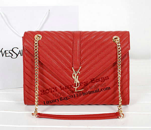 Yves Saint Laurent Classic Monogramme Flap Bag Y9201 Red