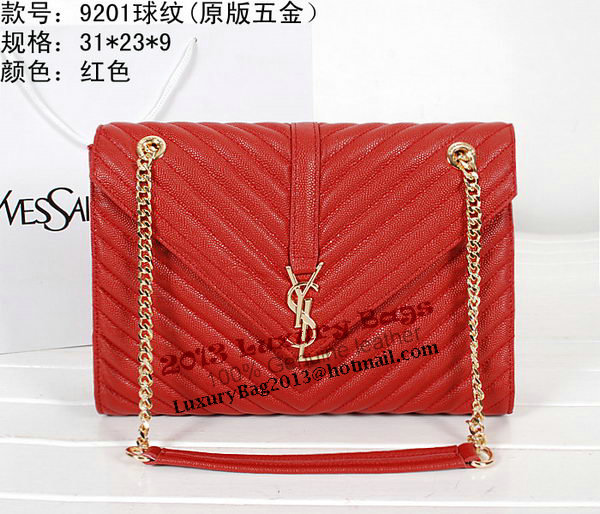 Yves Saint Laurent Classic Monogramme Flap Bag Y9201 Red