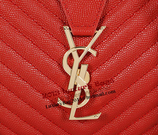 Yves Saint Laurent Classic Monogramme Shopping Bag Y9150 Red