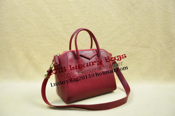 Givenchy Small Antigona Bag Original Leather 1800 Wine