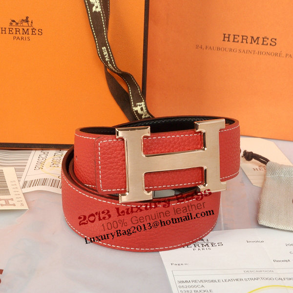 Hermes Imported Belt HR1002A Red
