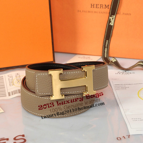 Hermes Imported Belt HR1002E Dark Gray