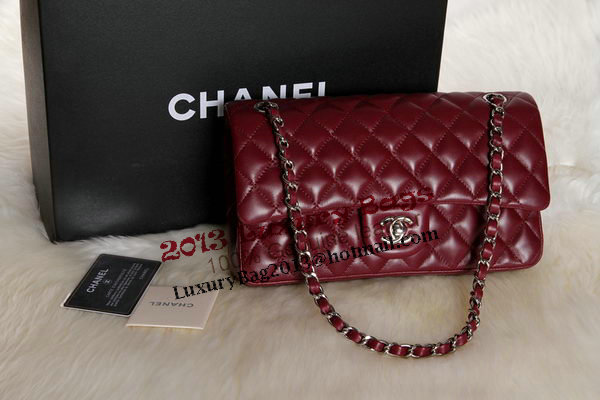 Chanel 2.55 Series Original Leather Classic Flap Bag A01112 Burgundy