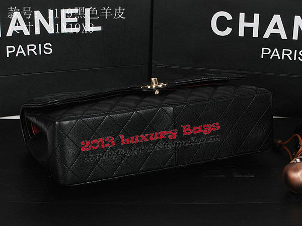 Chanel Classic Flap Bag 1119 Black Sheepskin Gold