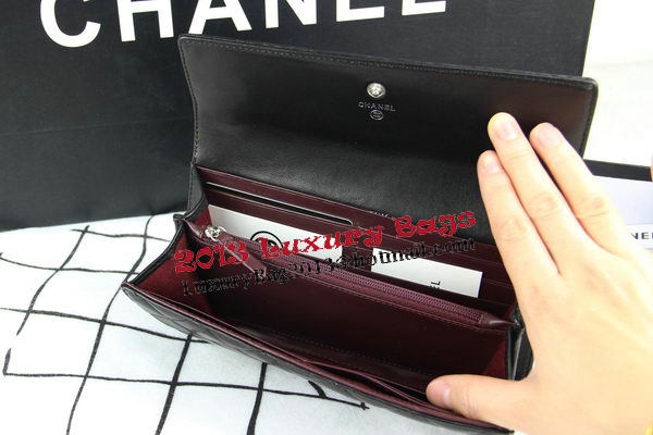 Chanel Matelasse Long Wallet Original Leather A50096 Black