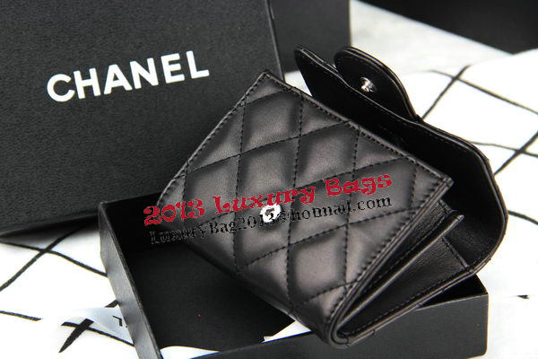 Chanel Matelasse Wallet Original Sheepskin Leater A50082 Black