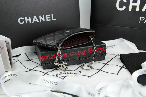 Chanel Matelasse Zip Around Wallet Original Leather A50165 Black