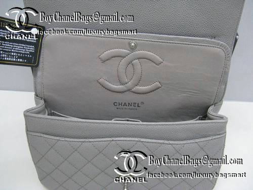 Chanel Classic Flap Bag 2.55 Series Original Cannage Pattern CHA1112 Grey