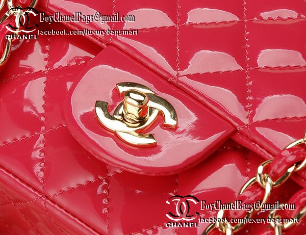 Chanel Classic Flap Bag 2.55 Series Patent Leather CHA1112 Peach