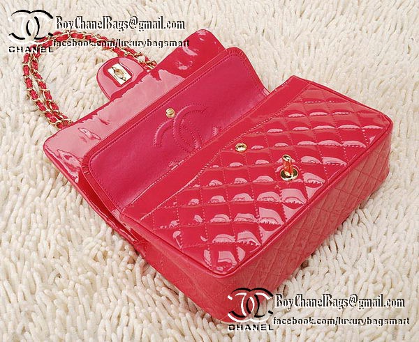 Chanel Classic Flap Bag 2.55 Series Patent Leather CHA1112 Peach