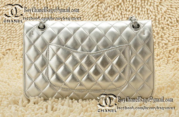 Chanel Classic Flap Bag 2.55 Series Sheepskin Leather CHA1112 Silver