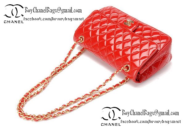 Chanel Classic Flap Bag Patent Leather CHA1113 Red