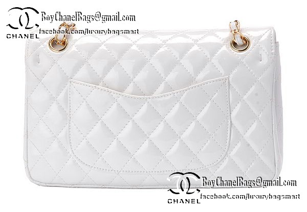 Chanel Classic Flap Bag Patent Leather CHA1113 White