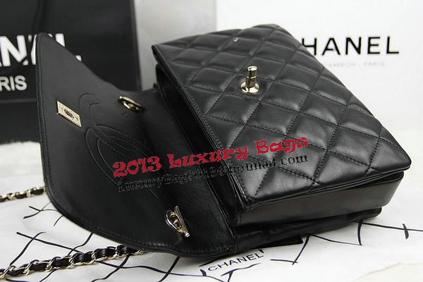 Chanel Classic Top Flap Bag Original Sheepskin Leather CHA92236 Black