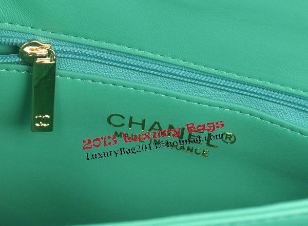 Chanel Classic Top Handle Bag Original Sheepskin Leather CHA92236 Green