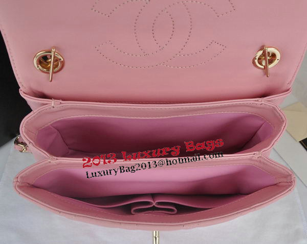 Chanel Classic Top Handle Bag Original Sheepskin Leather CHA92236 Pink