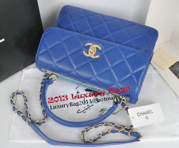 Chanel Classic Top Handle Bag Original Sheepskin Leather CHA92236 Royal