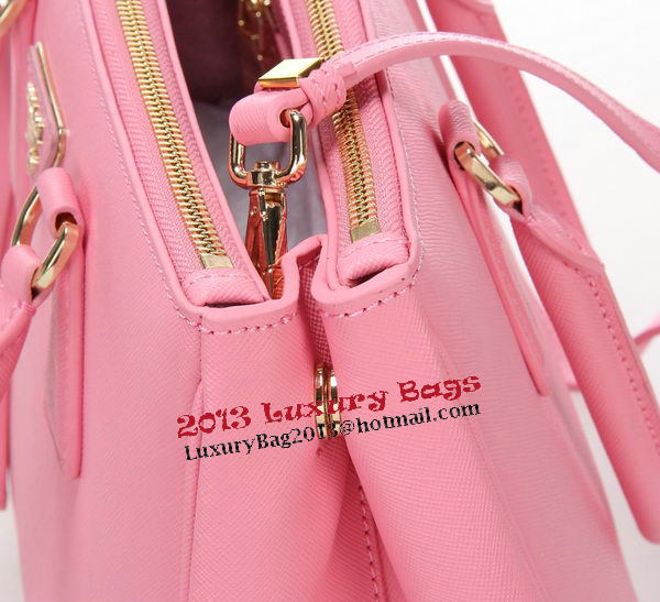 Prada Saffiano Leather Tote Bag BN1801 Pink