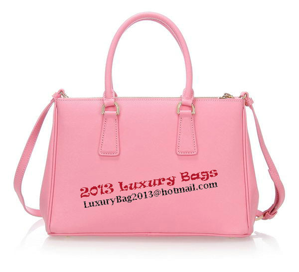 Prada Saffiano Leather Tote Bag BN1801 Pink