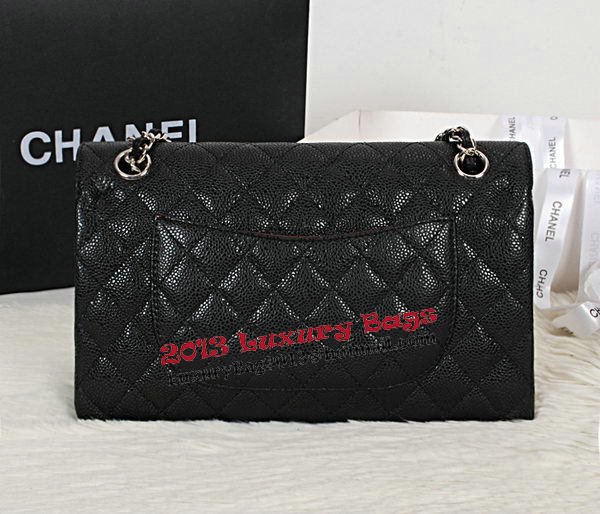 Chanel Classic Flap Bag 2.55 Series Original Cannage Pattern CHA1112 Black