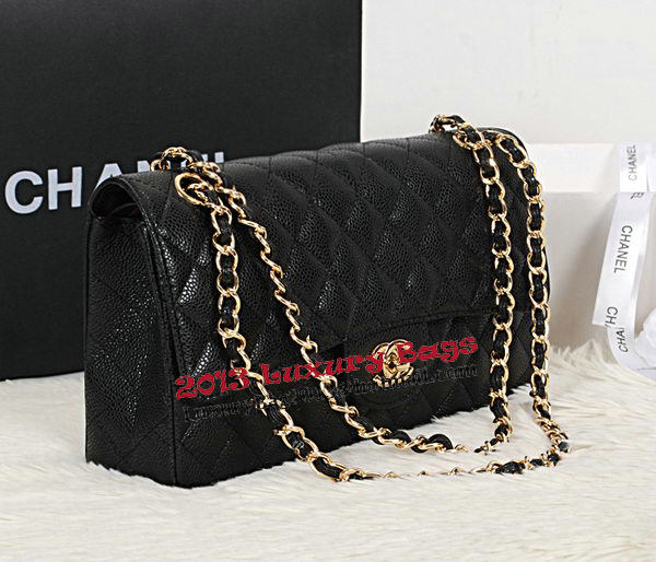 Chanel Classic Flap Bag 2.55 Series Original Cannage Pattern CHA1112 Black