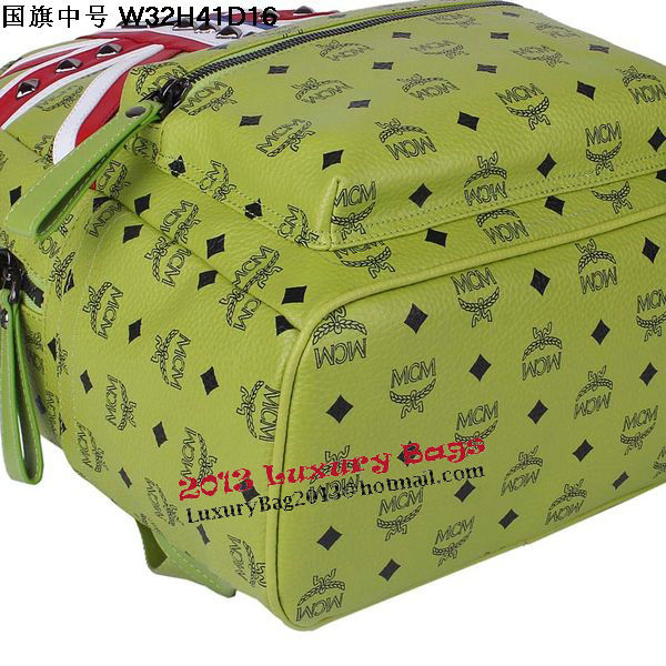 MCM Medium Flag of UK Backpack MC5173 Green