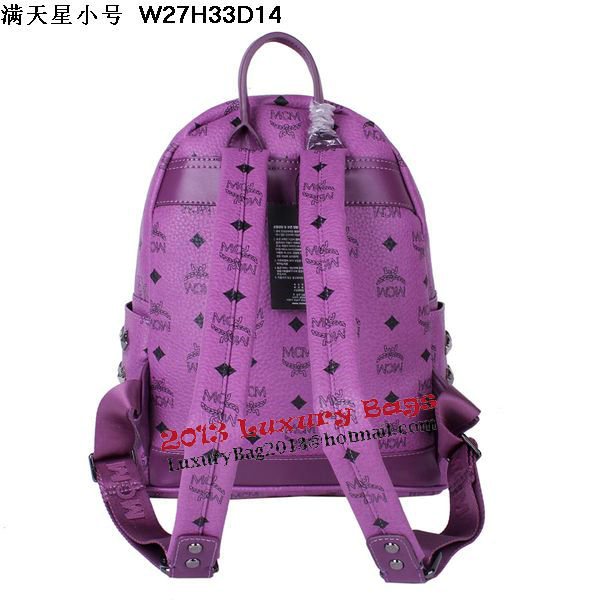 MCM Stark Studded Small Backpack MC2089S Purple