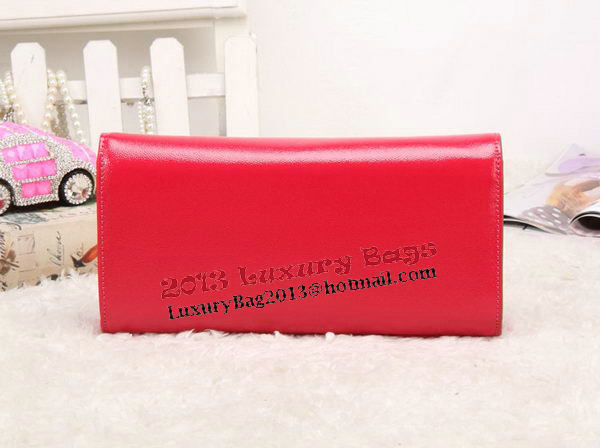 YSL Classic Monogramme Tassel Patent Leather Clutch Bag Y8908 Red