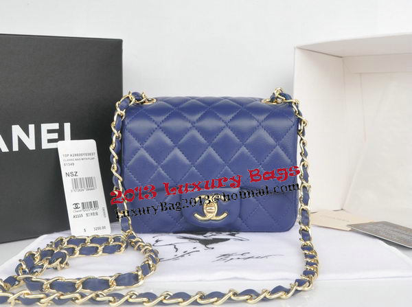 Chanel mini Classic Flap Bag Royal Original Sheekskin CHA1115 Gold