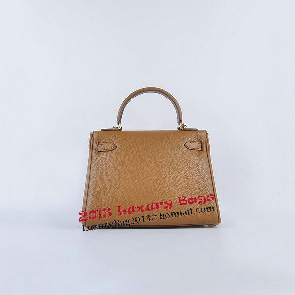 Hermes Kelly 28cm Shoulder Bags Wheat Grainy Leather Gold